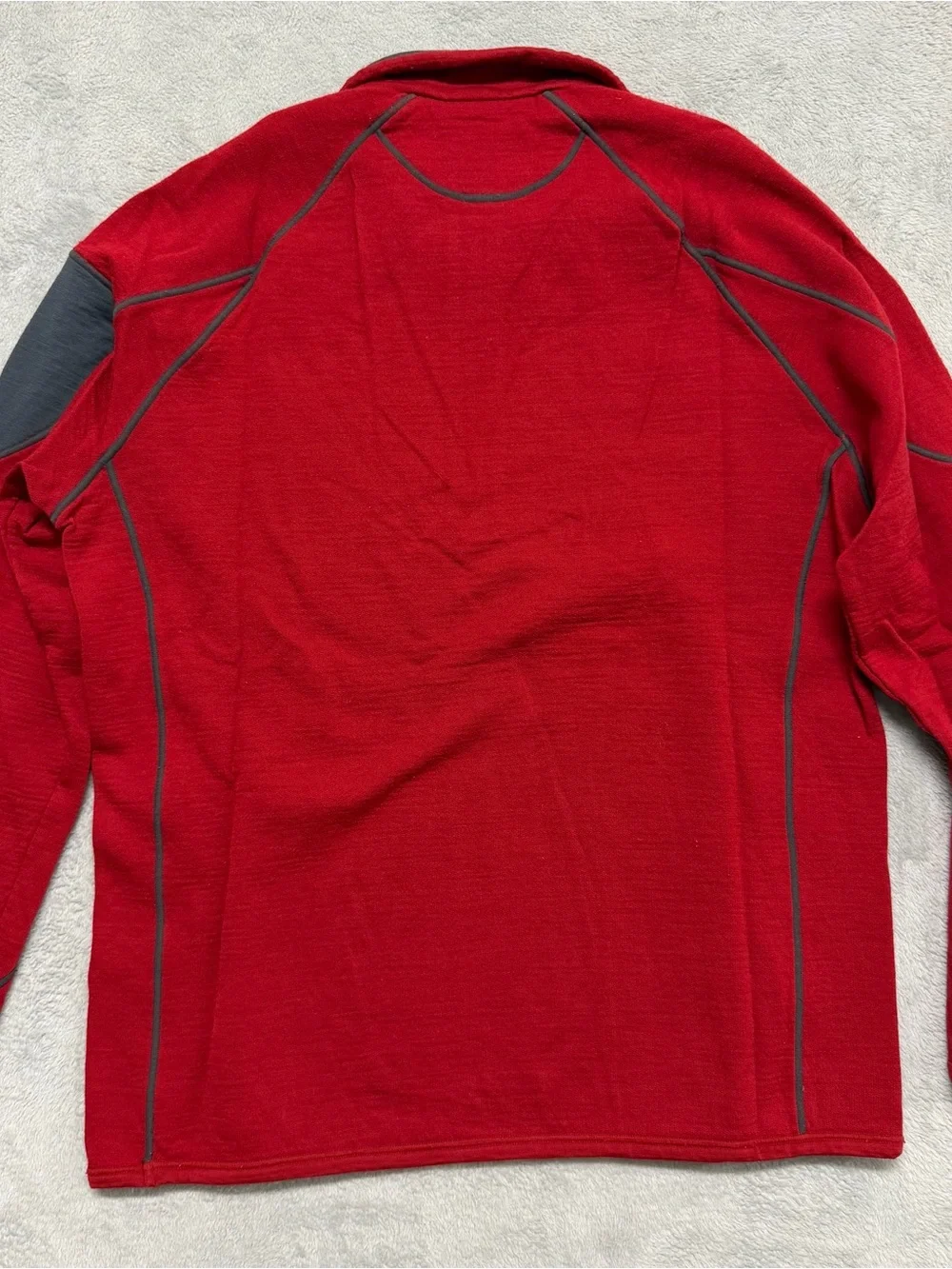 Icebreaker Jumper Mens Large New Zealand Merino Wool Sweater Layer 1/4 Zip